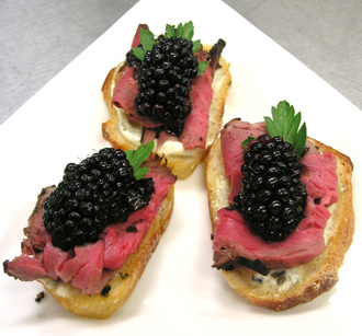 Crostini with Beef by Smithtown Caterer - Elegant Eating